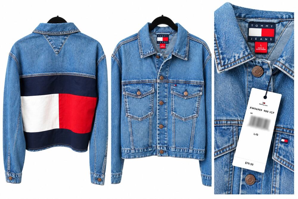 TOMMY JEANS Denim Trucker Jacket – Size L
